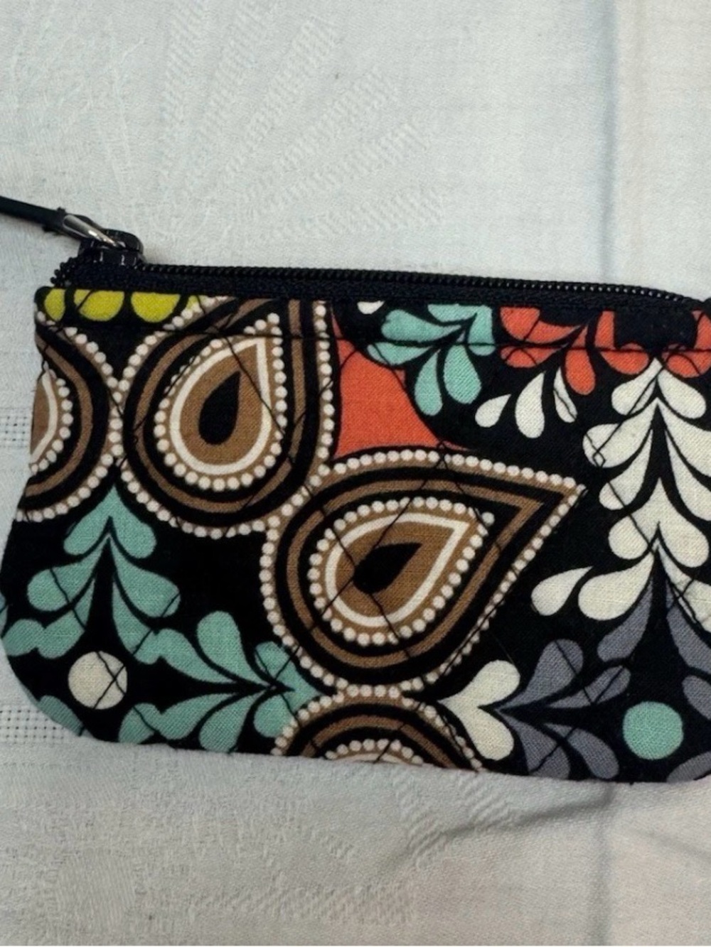 Vera Bradley Zip Coin Purse Sierra Floral Paisley - Picture 2 of 5